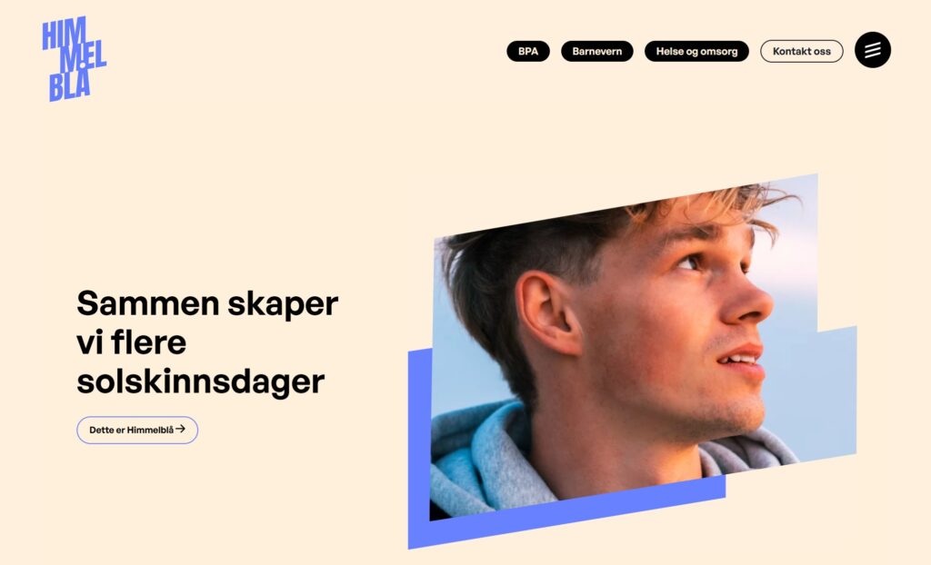Himmelblå web